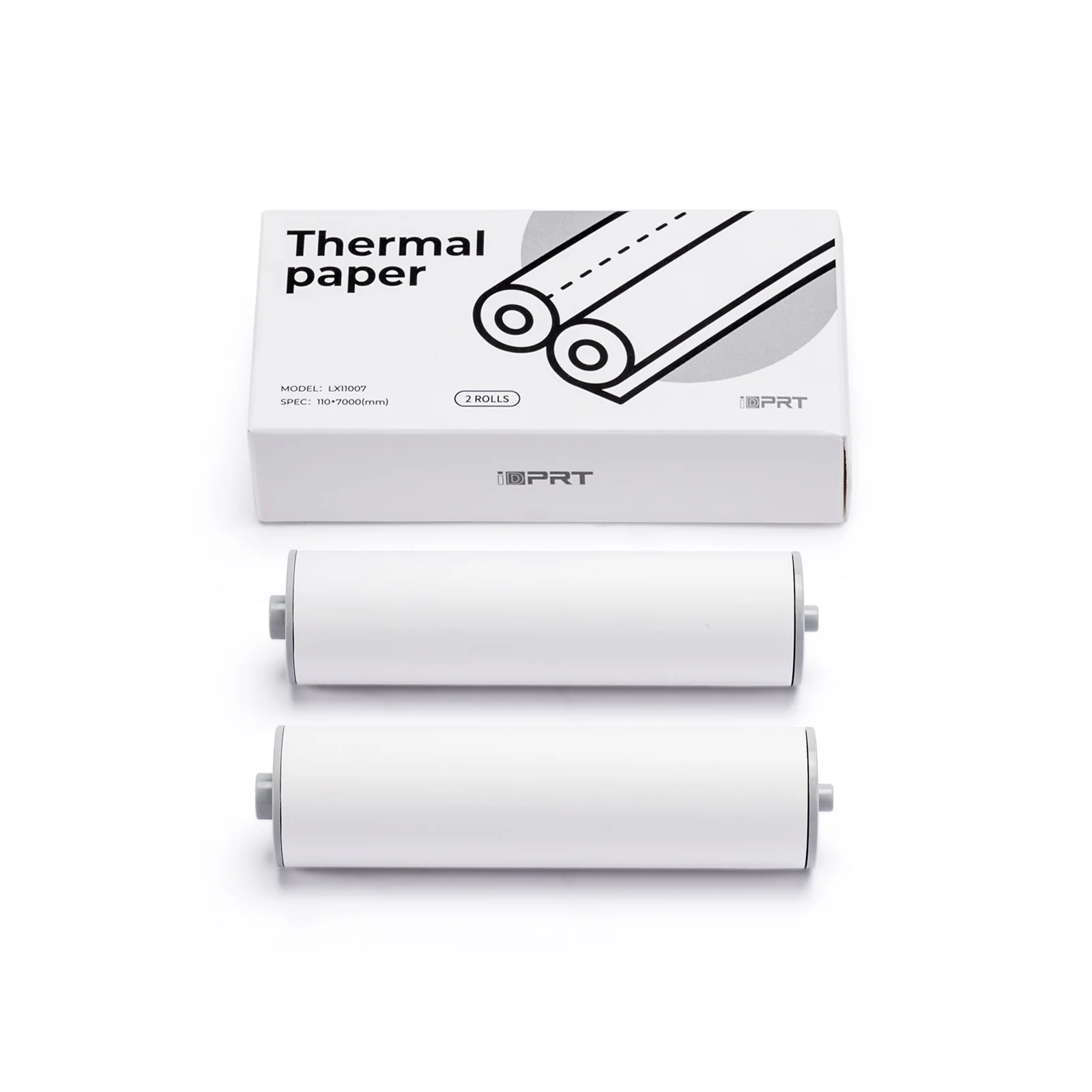 iDPRT 4.3'' Thermal Paper 2 Rolls - 4.3 x 11.7 Inch Thermal Pape Compatible with MT890/HPRT MT810/M08F/ITP01/ITP04, BPA Free&Support Contract, Picture, Etc - 110mm - Image 6